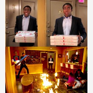 Community Fire Pizza  The Darkest Timeline   Childish Gambino, Pizza, Fire, Chaos, Flames   Pizza Communautaire Feu  La Ligne Du Temps La Plus Sombre   Flammes